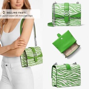 NWT Michael Kors | Greenwich Small Animal Print Logo Crossbody Bag $498